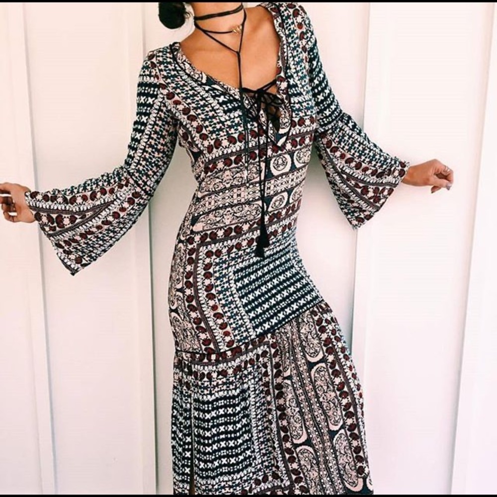 CLEOBELLA Boho Blaine Maxi Dress
